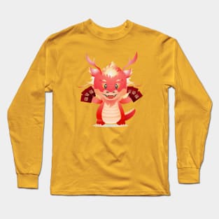 Dragon With Red Envelope Long Sleeve T-Shirt